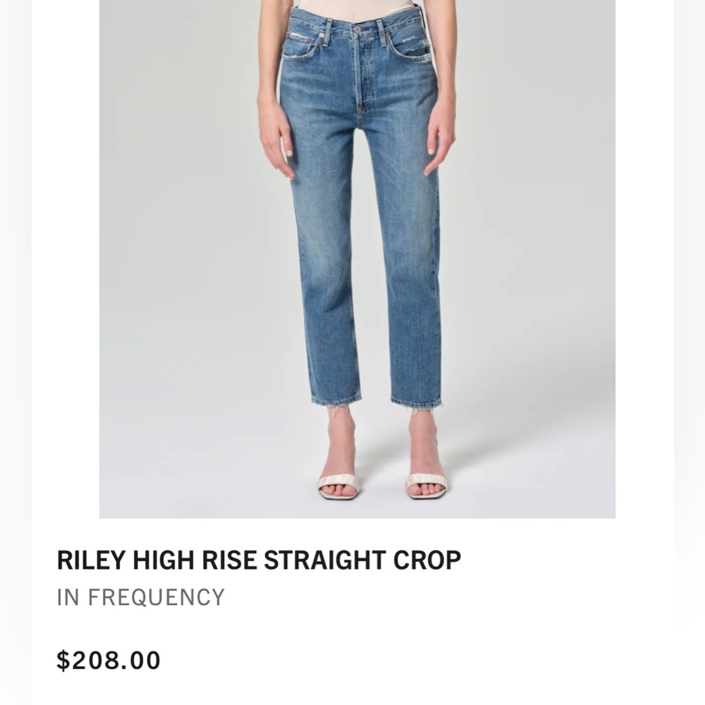 AGOLDE Riley Cropped Jeans